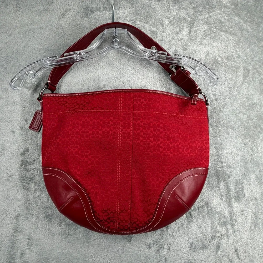 Coach Red Shoulder Bag - Picture 2 of 12